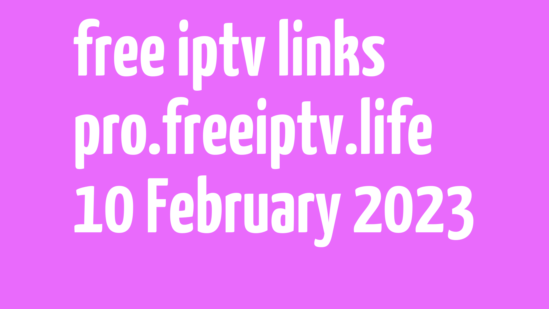 free iptv links 090223